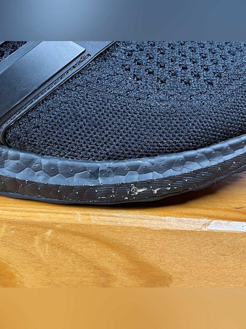 Adidas Ultraboost 1.0 Mens Size 11.5 Triple Black Running Shoes Sneakers HQ4199 - Picture 8 of 16